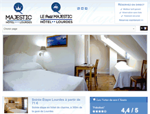 Tablet Screenshot of hotel-lourdes-majestic.com